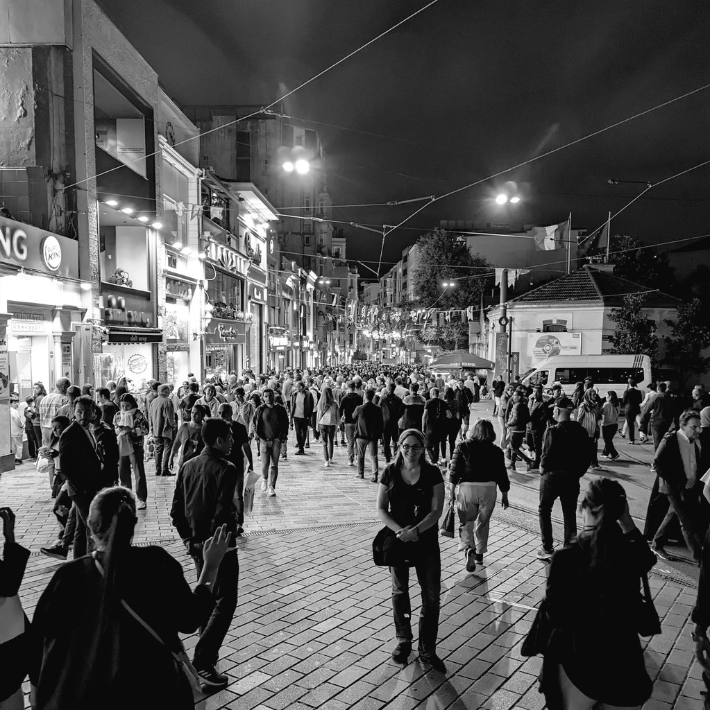 #Istiklal at night. I think there are more people here than live in our hometown. #turkey #istanbul #travelcouple #nightwalk #lifestyledesign #travelpreneur #citywalk #futureunmapped