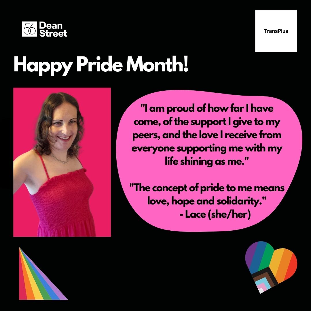 To celebrate pride Month, we want to recognise the achievements of our service users and share what they take pride in. 

Thank you to Lace for sharing what makes her feel proud. 
#pride #transpride #lgbtqpride #transplus