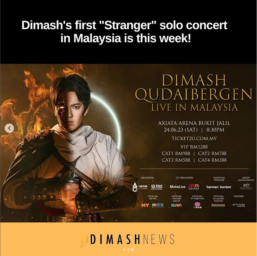 @jerovavi Dimash @dimash_official wins listener’s hearts through his endless creativity and unique talent. 
Can’t wait to see #DimashConcertKualaLumpur #LiveConcert and listen to #Together_Dimash #Omir_Dimash #WorldMusicDay 
STRANGER WORLD TOUR 2023