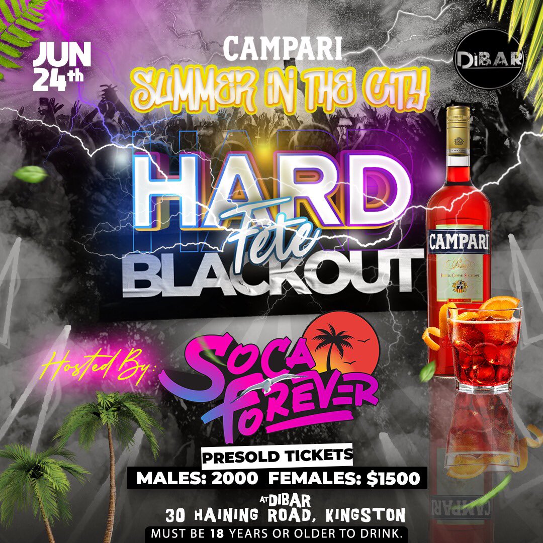 The Coolest Beach Carnival is hosting #HardFete this Saturday 

Come out and party with your faves🎉🎉

<a href="/socaforeverja/">Soca Forever Ja</a> 

One lucky girl might win a swimsuit for the Big Bad Beach Fete 🥳