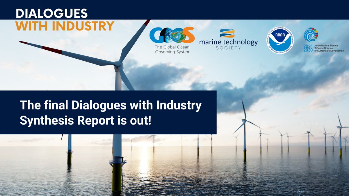 The #DialoguesWithIndustry Organizing Committee is sharing the final Synthesis #Report here ➡ hubs.ly/Q01Vkjf70. 

#marineindustry #oceandata #OceanObserving