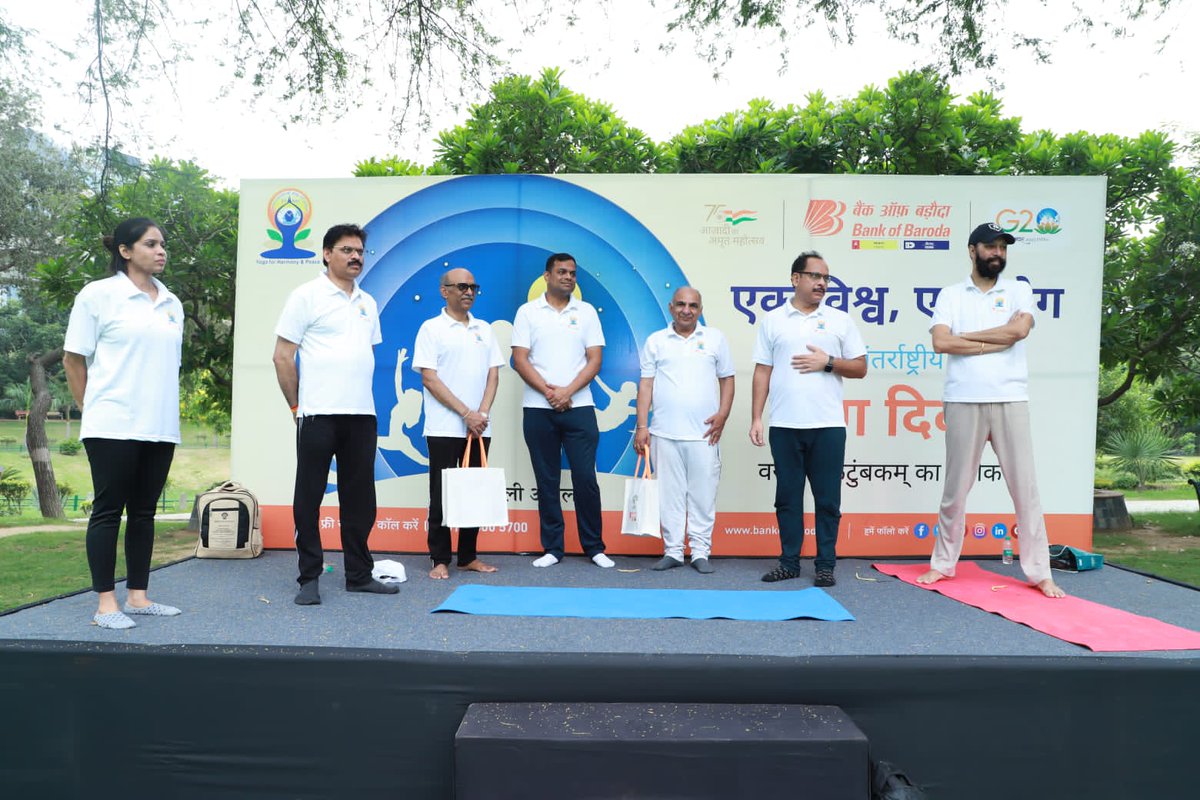 Bank of Baroda on Twitter "BankofBaroda celebrated InternationalYogaDay at the New Delhi Zone