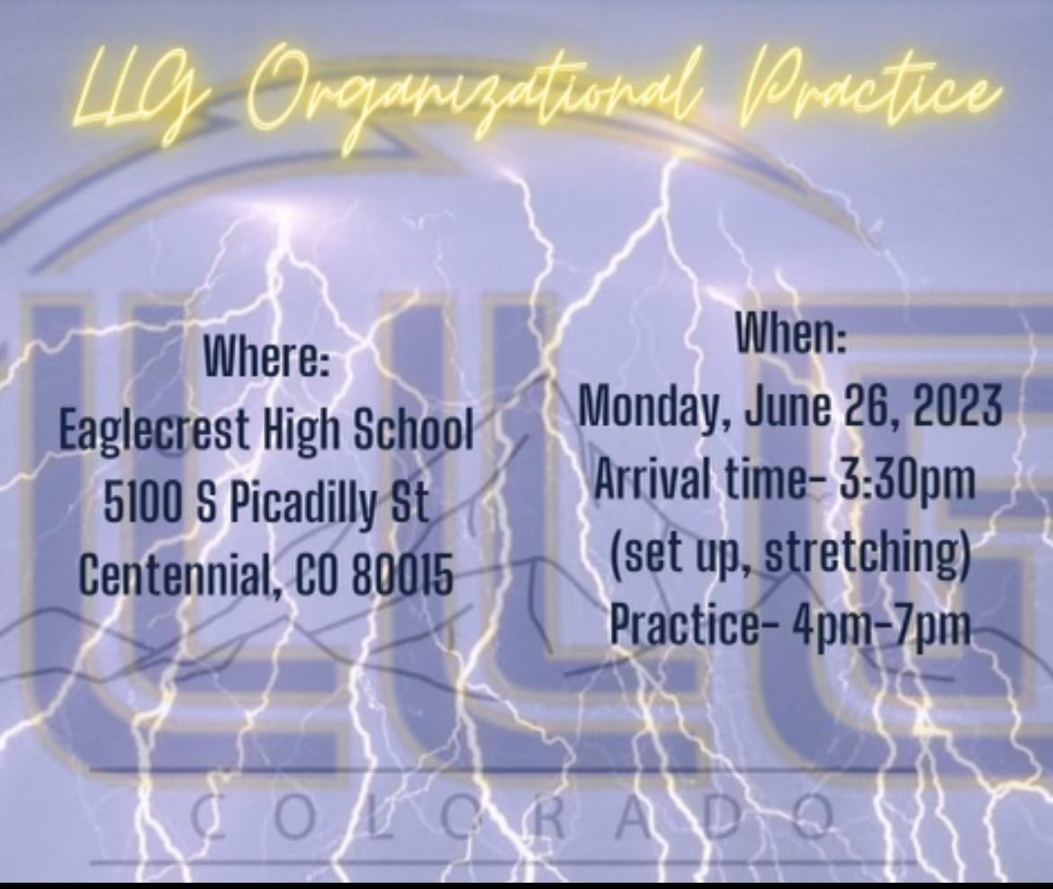 LLG Org practice day announcement!
LLGDPS, LLG Elite, LLG Futures, LLG Wools!