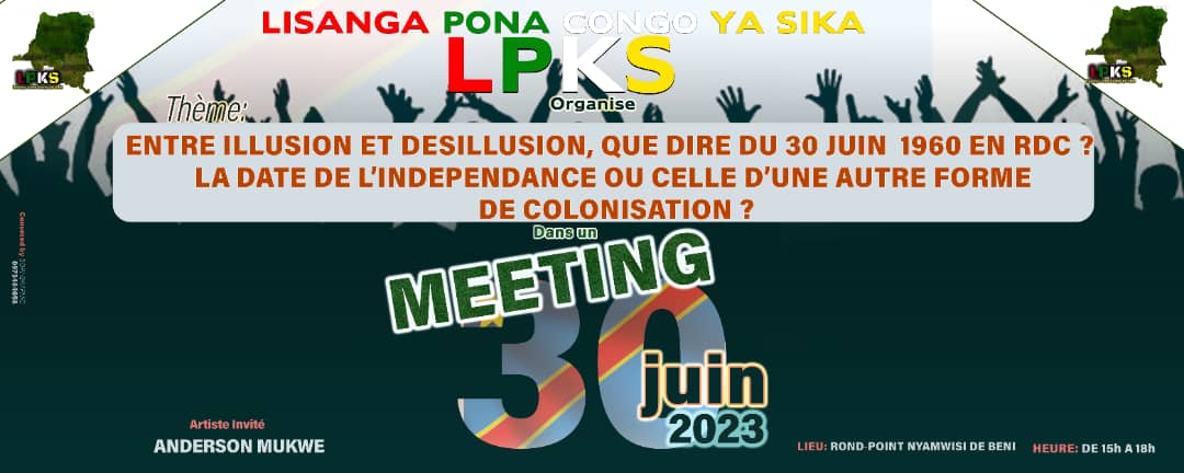 KamabuMukama's tweet photo. L 30 juin sera chaud dans un meeting populaire à beni,venez écoute l discours d Lpks a c ki concerne la journée dite d l'indépendance...l'artiste révolutionnaire Anderson Mukwe sera au rendez-vous...venez nombreux pour qu'on réfléchisse ensemble sur l'indépendance congolaise!... https://t.co/Xwz0NBwfYD