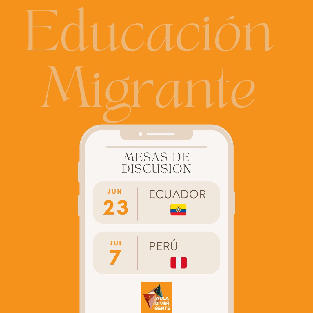 aula_divergente's tweet photo. ¡No te pierdas este viernes nuestra próxima mesa de discusión analizando la migración venezolana en Ecuador! 🌎🚶📚🇻🇪 https://t.co/78DehvodPM