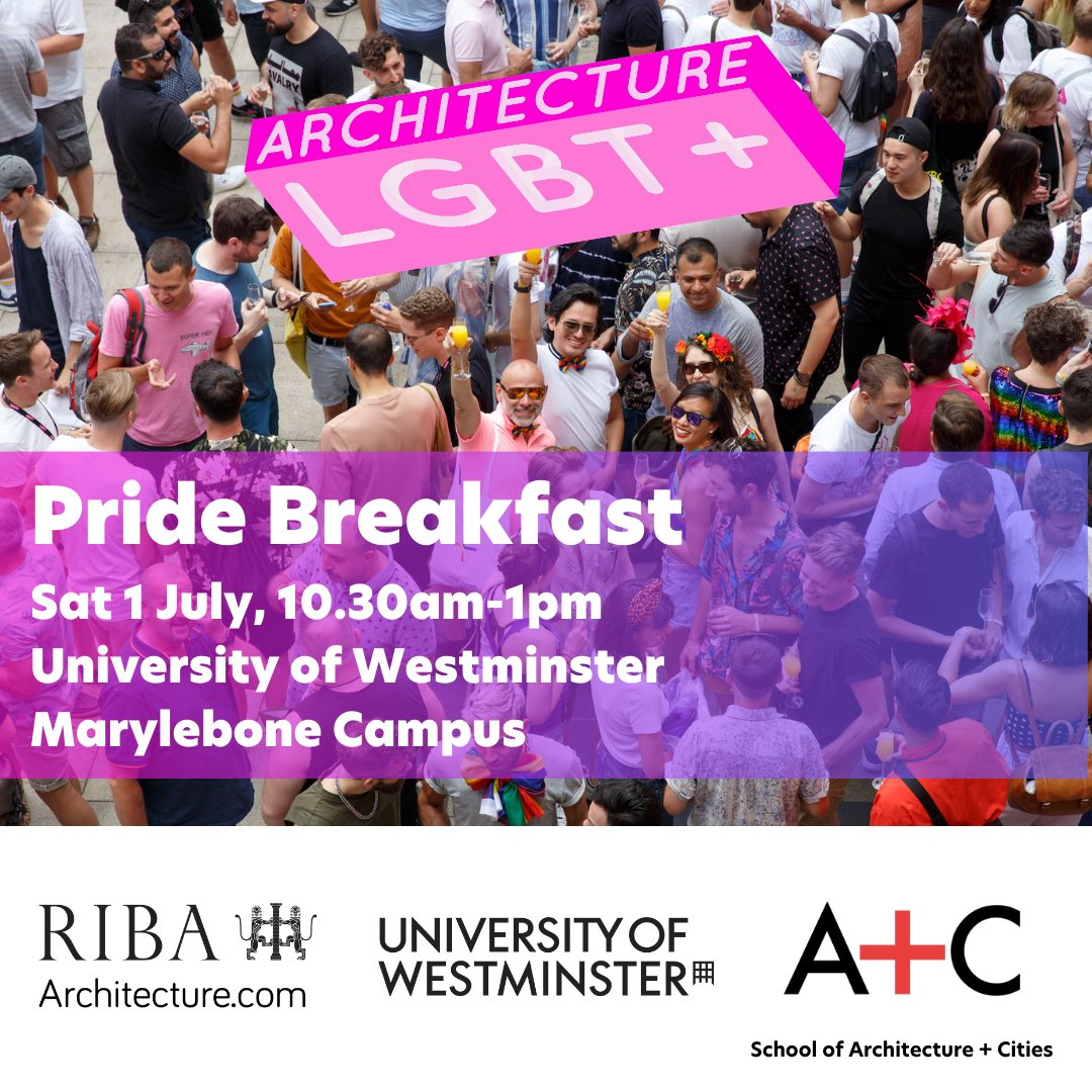 We are back for our <a href="/ArchitectLGBT/">Architecture LGBT+</a> pride breakfast on <a href="/PrideInLondon/">Pride in London</a> morning <a href="/UniWestminster/">University of Westminster</a>