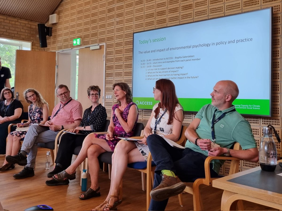 An excellent panel about environmental psychology's capacity to impact climate policy to end Day 1 of <a href="/icep2023/">ICEP2023</a> - a topic I'm super passionate about 🌏

Loved discussing the barriers, complexities &amp; importance of creating impact in our research - at all career stages 🌟 #ICEP2023