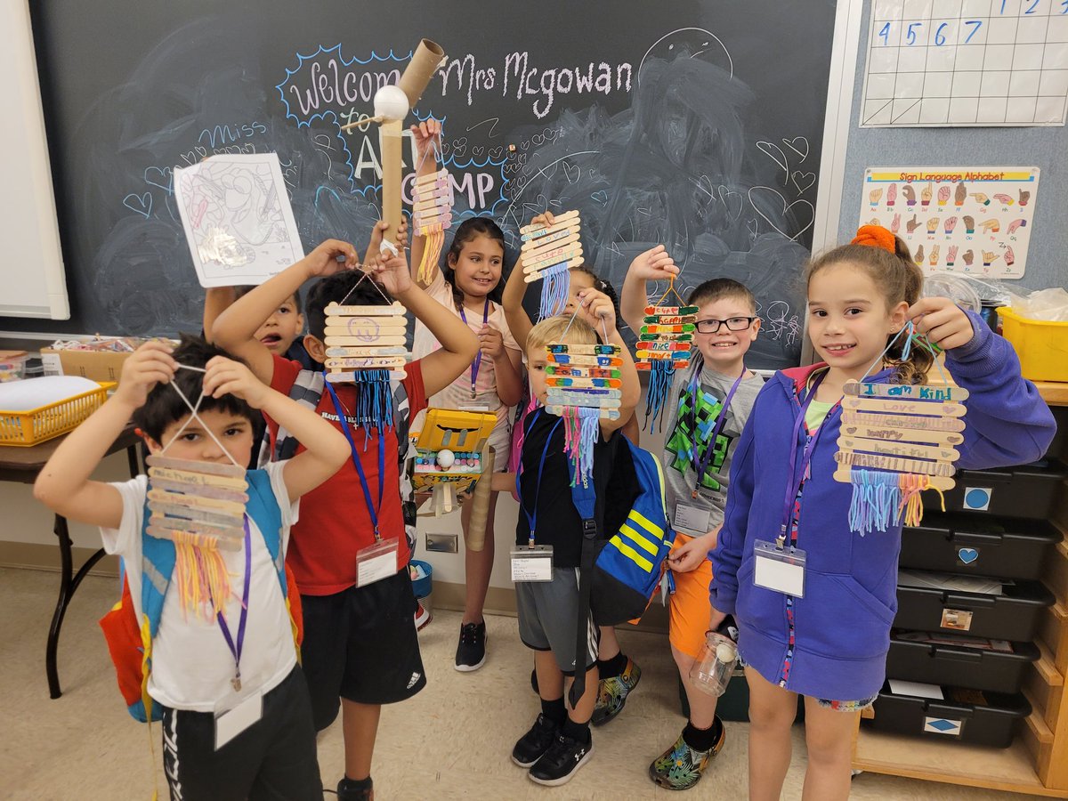 CEColeArt's tweet photo. Having a blast making art all about us this week in Art Camp. Initial hangars and positive attribute room decorations. #msdsummerstyle #campcrafts https://t.co/7DtWLHlr7j