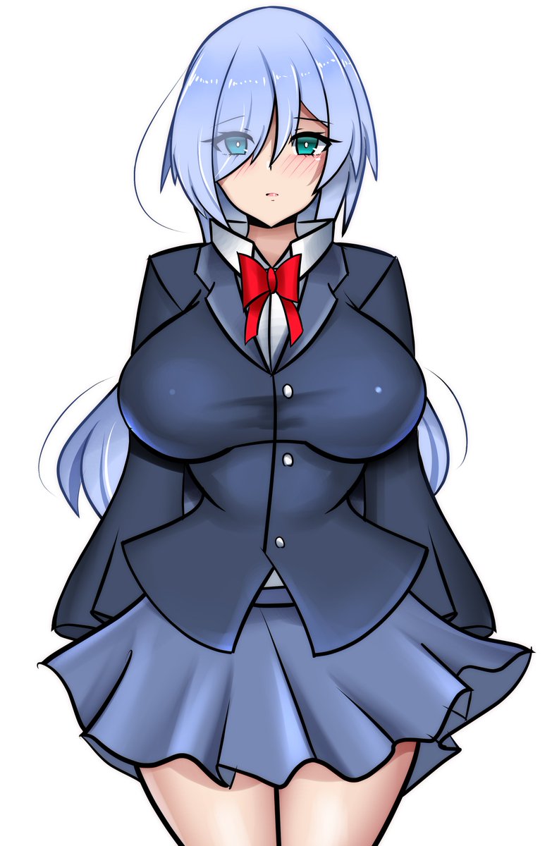 感情表現苦手少女を描きました(差分付 