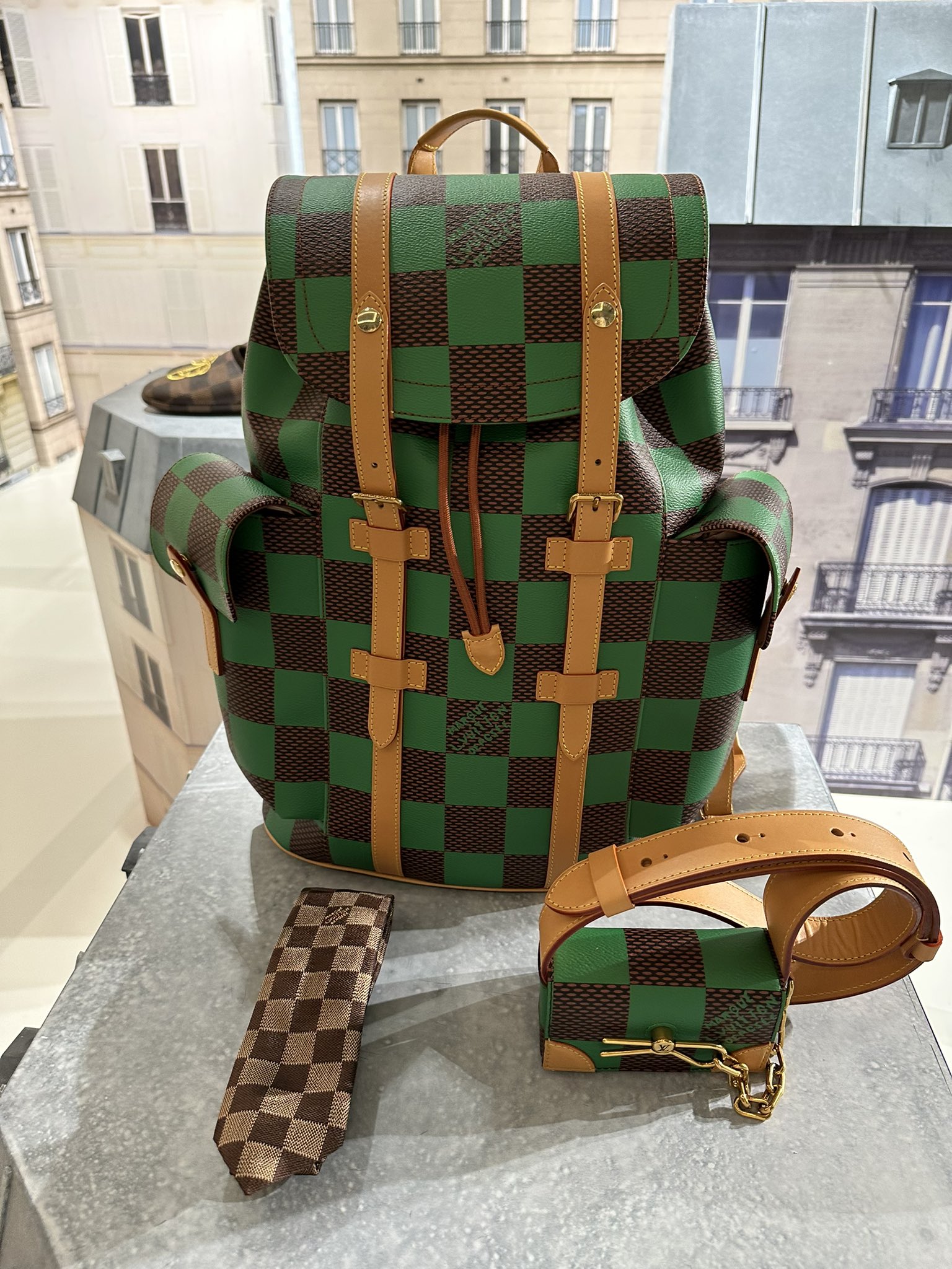 Louis-Vuitton Christopher PM Nigo Backpack