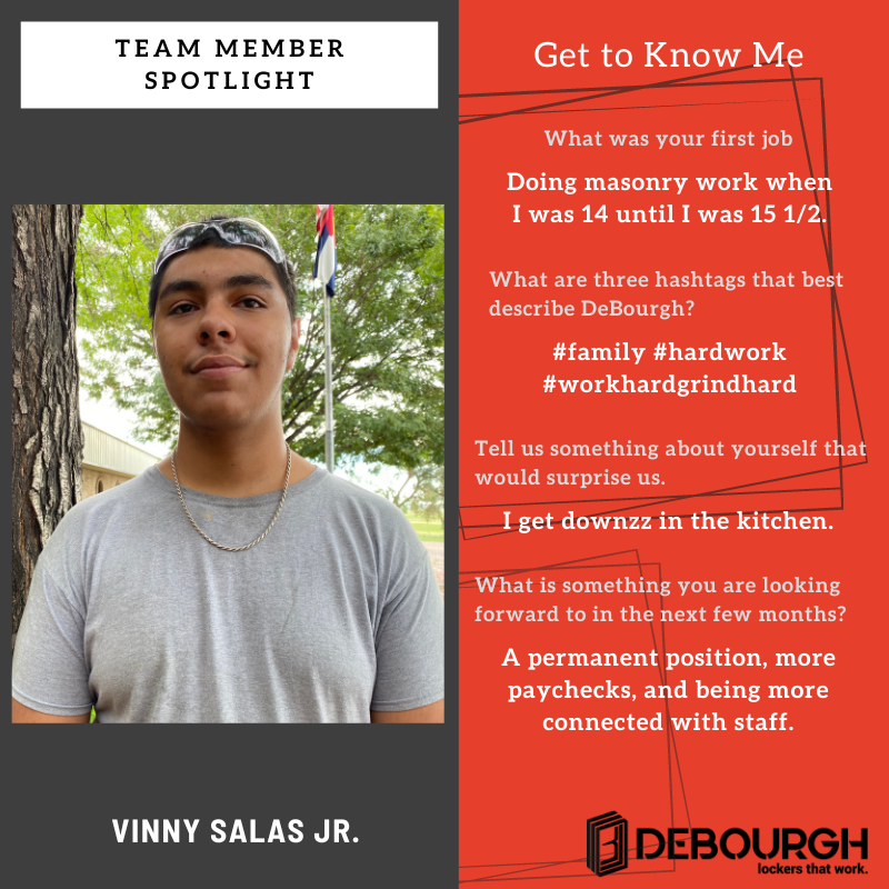 #EmployeeSpotlight #Spotlight #TMSpotlight #TeamMemberSpotlight #Employees #DeBourgh #DeBourghTMsRock #employeeoftheweek