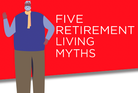 Rubber chicken, lock-ins, and snooze-fests. Bust through these myths about senior living and more: bria.im/5myths
