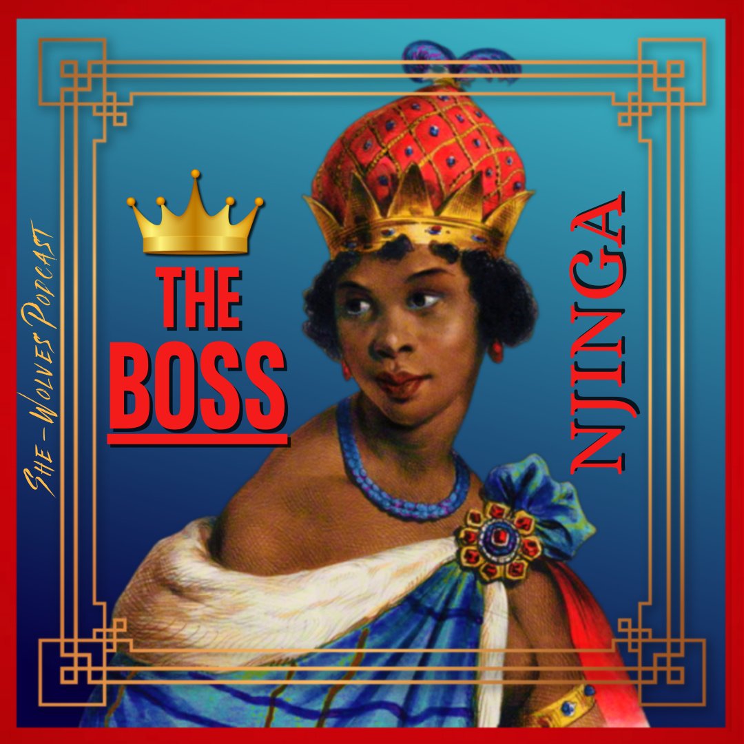 Pt 2 is UP! Elle &amp; Court discuss Njinga as a ruler: evading Portugal, making baby oil, hiding in caves &amp; building alliances. Warrior Queen Njinga of Angola was celebrated for her patience, strategy, &amp; resilience in fighting off colonial forces.

Avail anywhere, link in the bio!