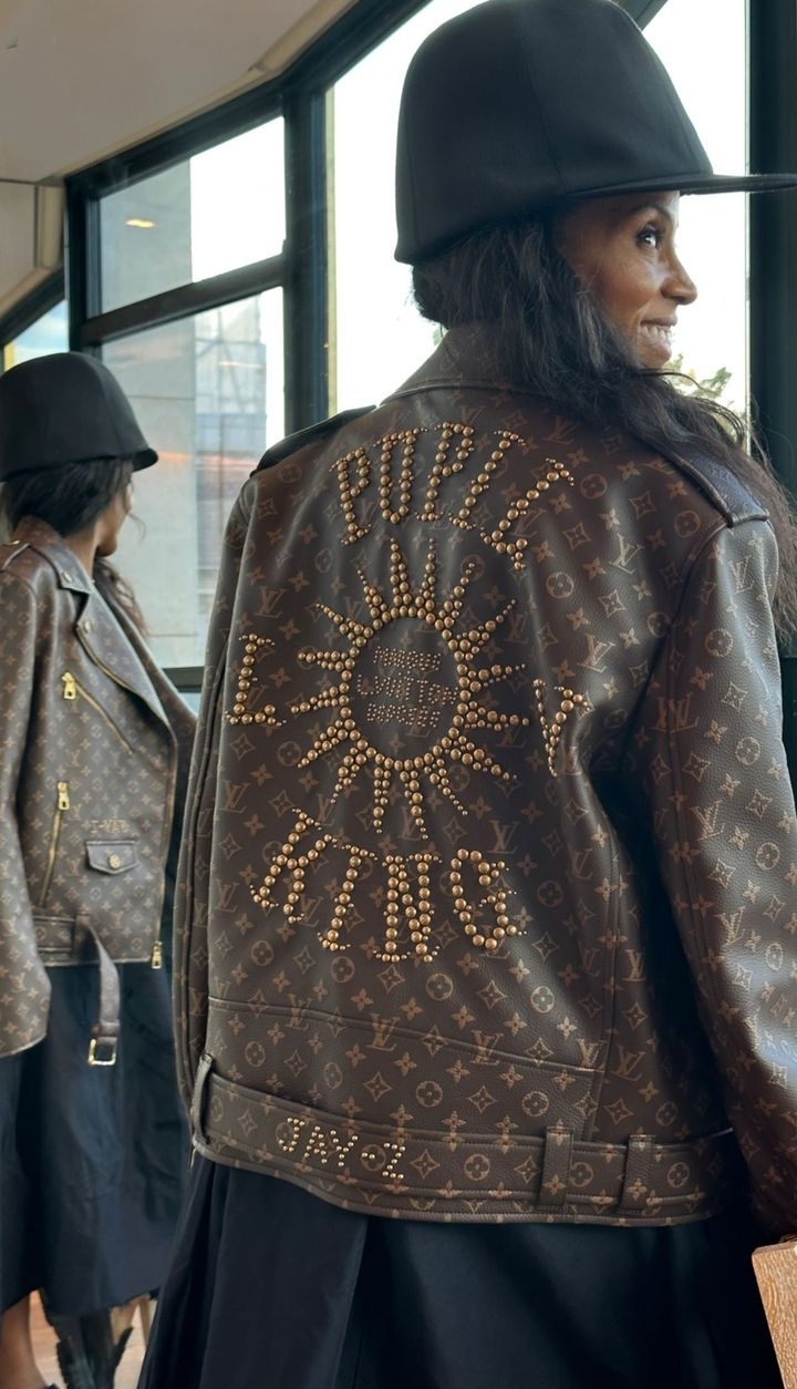 jacket monogram leather louis