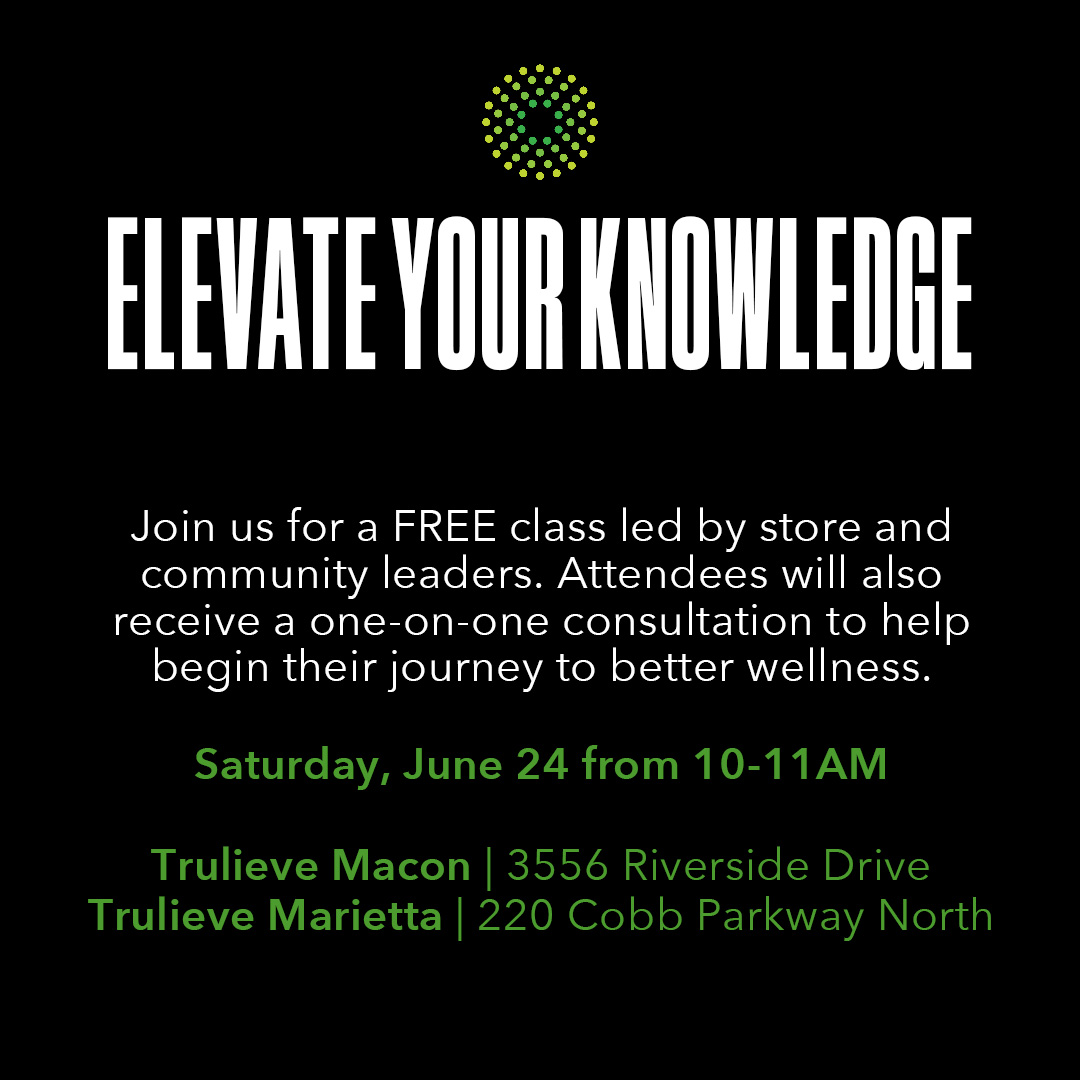 TrulieveGA's tweet photo. 📚#ElevateYourKnowledge with #Trulieve!🌿💡

Join our #EYK Class on June 24th! 🗓️ Whether you're a beginner or seasoned, there's always more to learn.

#RSVP now:
📍 Macon: https://t.co/4NQoyhON0a
📍 Marietta: https://t.co/lr4npEdSRz

#CultivatingCommunity #Georgia https://t.co/F6h76gCp6P