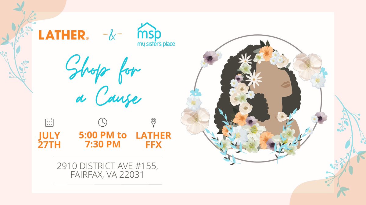 Can Shopping Make a Difference? With LATHER and MSP, it absolutely can!✨ 💫Save the Date & join us for a truly special evening at @lather in @mosaicdistrict Fairfax, VA on July 27th! 20% of all sales will benefit MSP 🫶 🔗ow.ly/omc550OPSGb