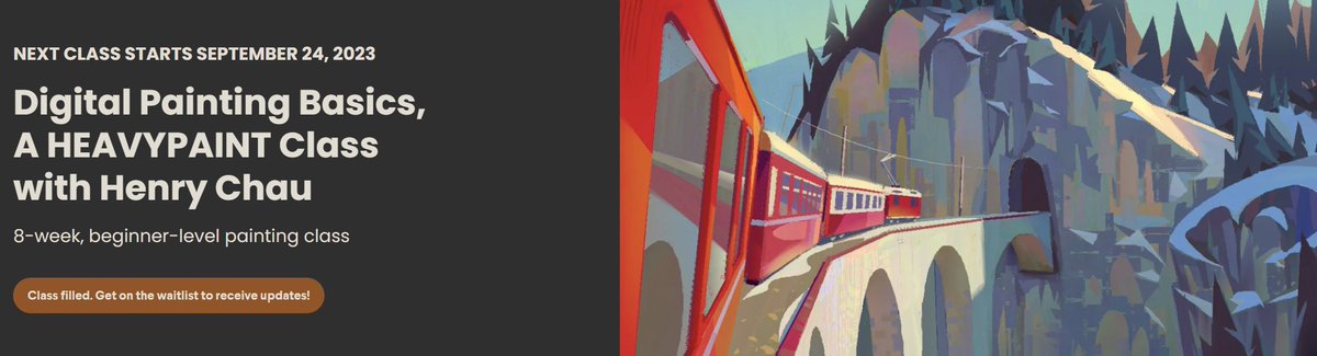 I'm teaching my beginner painting class again in September! Please register on WAC tomorrow at 12 PST