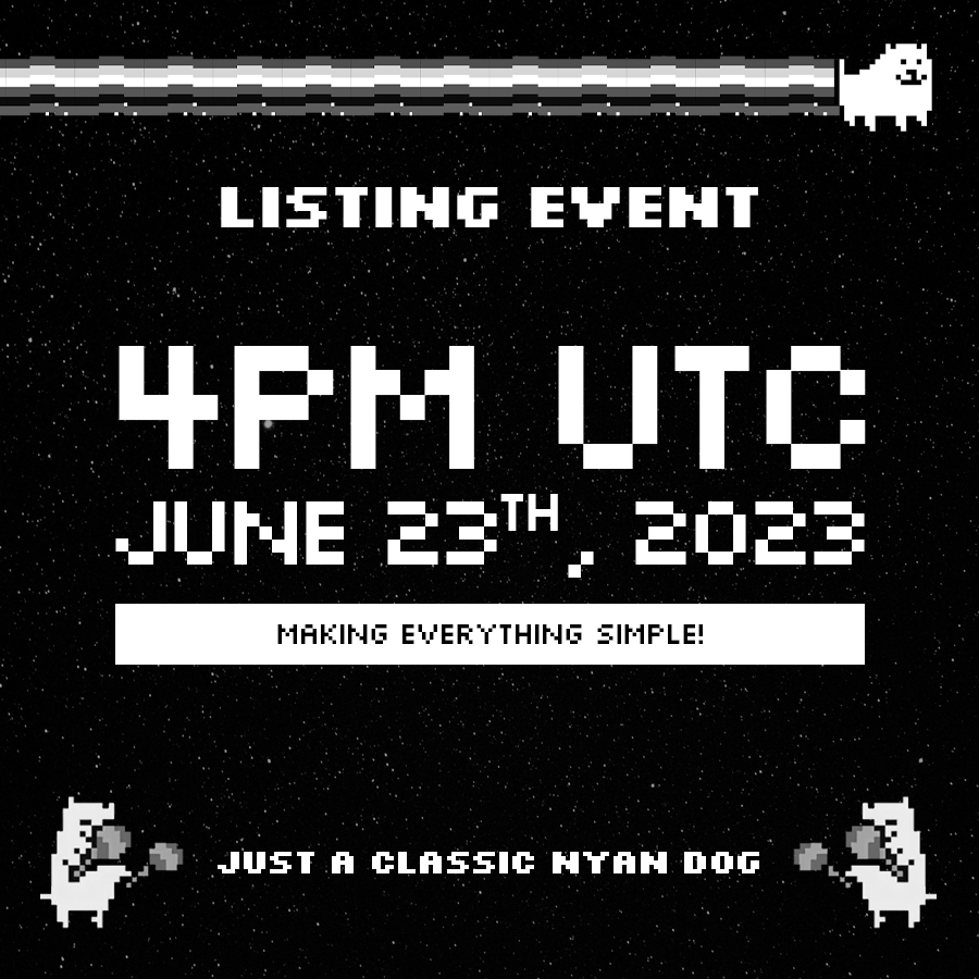 nyandogclassic's tweet photo. π $DYANC LAUNCH EVENT - 4PM UTC JUNE 23 π
Congratulations to everyone who purchased $DYANC
π Time: 4PM UTC June 23
π Contract: 0x1bb06e7f04096ac60ef3f08865ae158d8c18e154
π Claim: https://t.co/9WhPsNwPim
π Buy: https://t.co/bH4PAGfzPp
π Chart: https://t.co/09bIuPrk9C https://t.co/U6C1YLsCHR