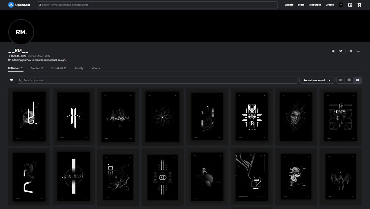 Accepting offers on my collection!opensea.io/collection/rms………………………………………………………………………………………………………………………………………………   #NFT #NFTGiveaways #NFTGiveaway #NFTCommunity #NFTdrop #NFTProject #rm #PolygonNFT #ETHNFT #ETH #Etherum #Polygon