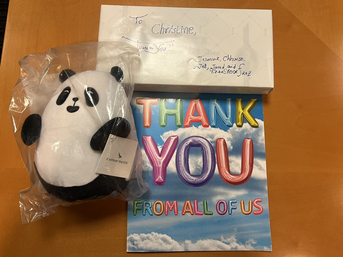 FrazZahid4SFO's tweet photo. Thank you #Christene for your support to the team last few months #CathaySFOTeam https://t.co/yKvpFxaMAx