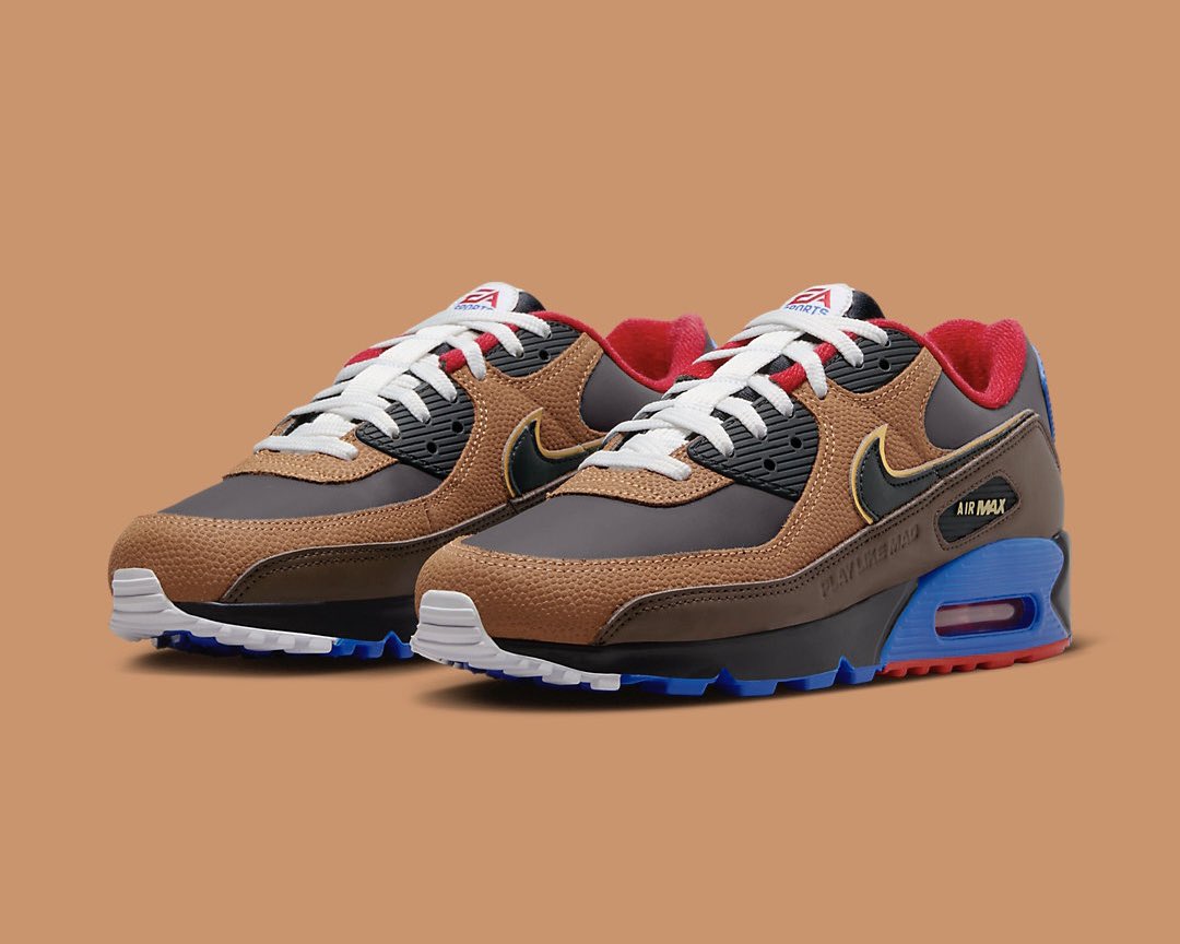 Nike and @EAMaddenNFL are releasing a special Air Max 90 “Play Like Mad” commemorating and coinciding with the release of #Madden24 🎮🏈