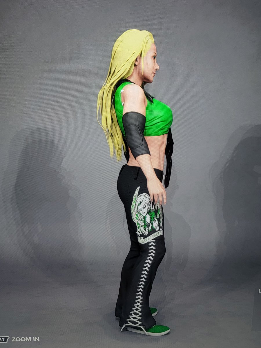 This is Lu Lu Mason. Daughter of a legend of my federation Trevor 'Judd' Mason. Former women's champion, MITB winner, former Tag Team champion, and QOTR(Queen of the ring) winner. Her music is I Dissagree by Poppy.