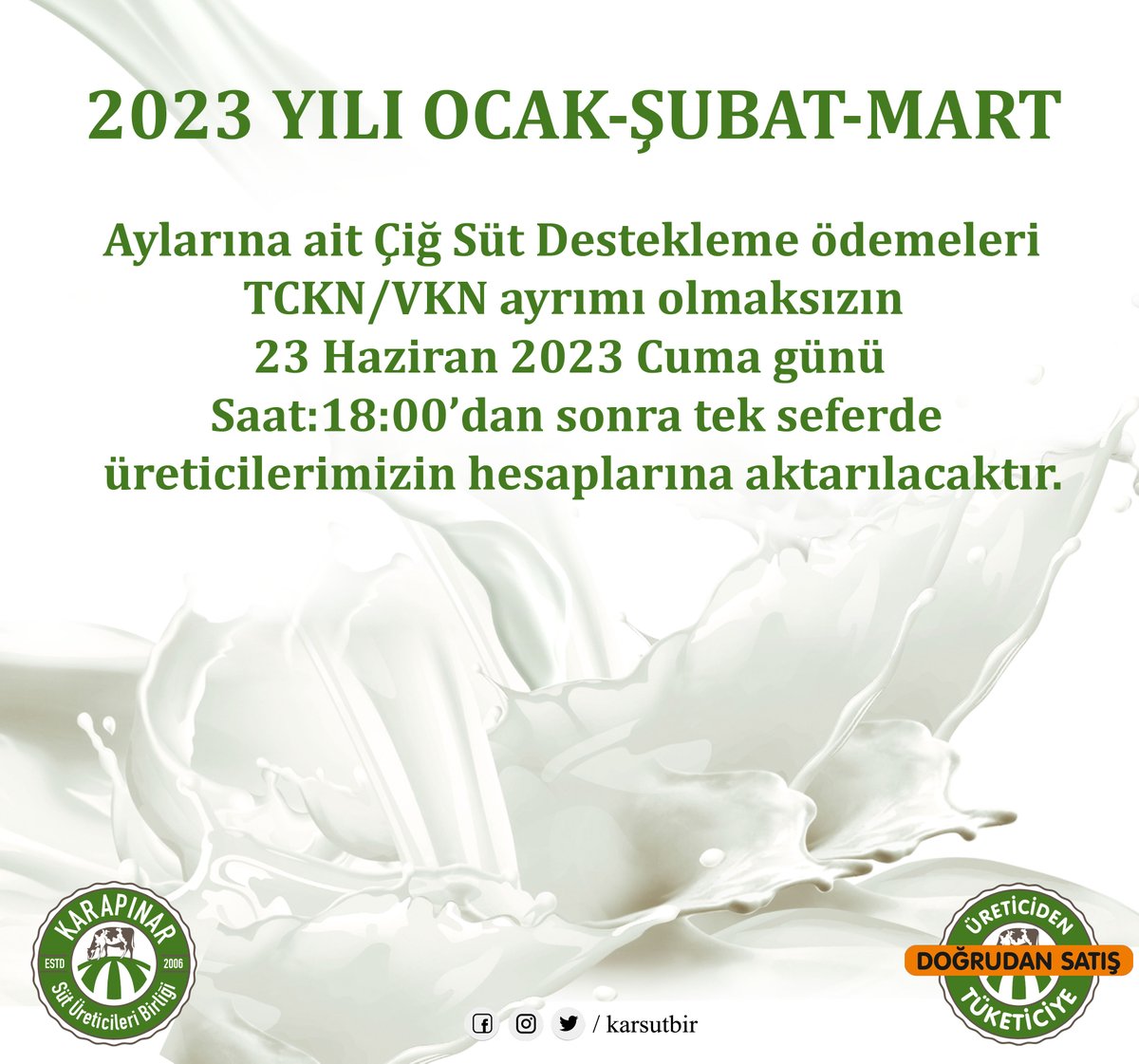 Karapınar Süt Birliği (@karsutbir) on Twitter photo 