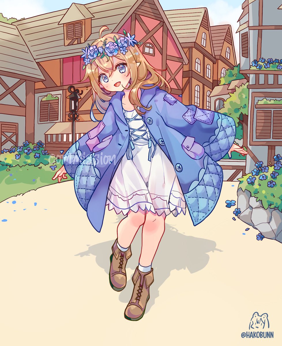 Hakorico's tweet photo. Comm fr sylvie. qwq ;  thankiu fr giving me second chnce to fix this. still hu the bg huk https://t.co/6XkRaHd9uw