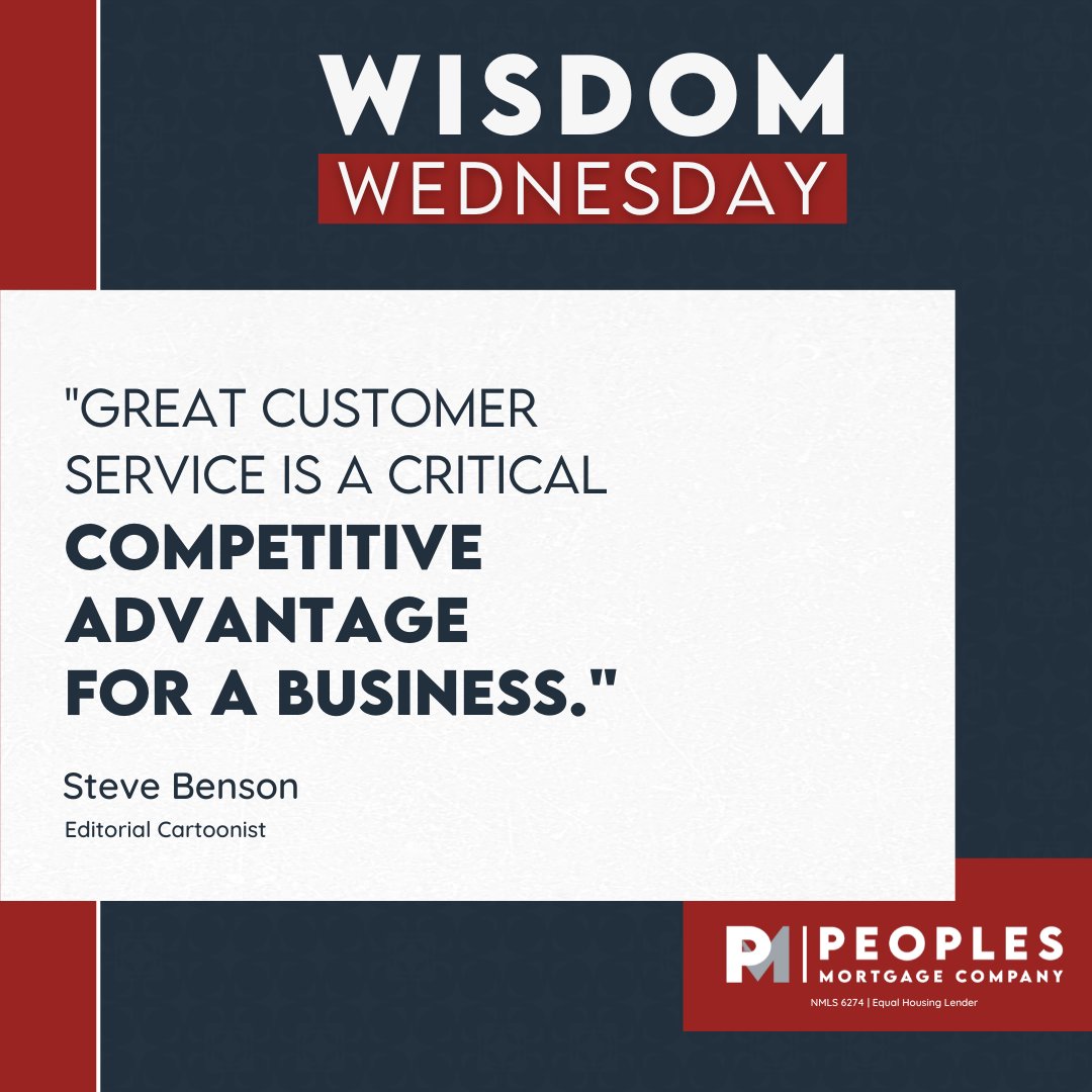 K2Kerivan's tweet photo. When businesses prioritize customer service, they unlock a world of opportunities. Positive experiences lead to higher customer retention rates, increased referrals, and a stellar reputation that attracts new customers. #peoplesmortgage #allaboutthepeople #WisdomWednesday https://t.co/DaPFGcTA59