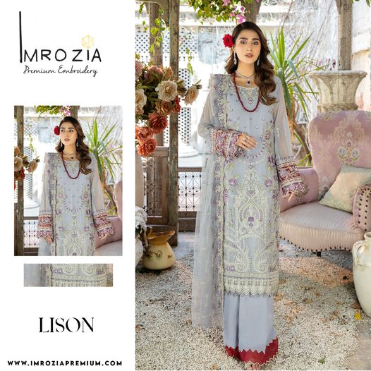 𝑴𝒂𝒋𝒆𝒔𝒕𝒊𝒄 𝒃𝒚 𝑰𝒎𝒓𝒐𝒛𝒊𝒂 𝑷𝒓𝒆𝒎𝒊𝒖𝒎 - 𝑫𝒆 𝑳𝒂𝒎𝒃𝒆𝒏𝒕
Lison - M-35 - Rs.7,950/-
Traditional yet modern motifs and sophisticated elements.
imroziapremium.com
#imrozia #imroziapremium #clothingpakistan #newcollection #womenclothing #Pakistan