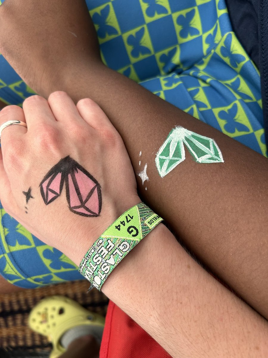 We are back at <a href="/glastonbury/">Glastonbury Festival</a>!

Come find us until Sunday in the <a href="/sci_futures/">Science Futures</a> area 🧪 🎪 

Get your #geoscience themed body paint and learn all about the materials and minerals we use in everyday life!