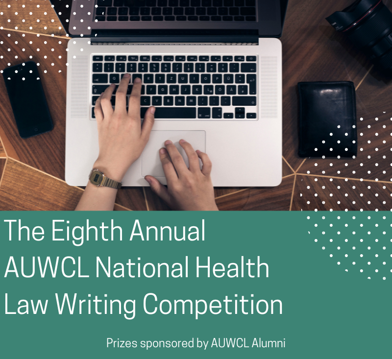 HealthAUWCL's tweet photo. Congrats to the winners of our 8th Annual National Health Law Writing Competition!  

1st place: Kate Bock @katebock4 @unc_law  
2nd place: Lauren Rutkowski @SHUHealthLaw 
3rd place: Katie Cohen @KatieOCohen @pennlaw @TheRegReview 
Honorable Mention: David Edholm @UofMNLawSchool https://t.co/FMwp9BfU0B
