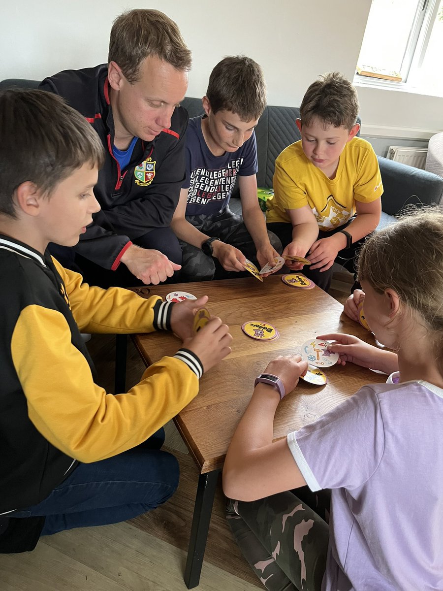 Willowclasshh's tweet photo. Some time relaxing in the common room  before our dinner. Though must say the game of Dobble with Mr Briggs is getting very competitive. https://t.co/cWofUbthf7
