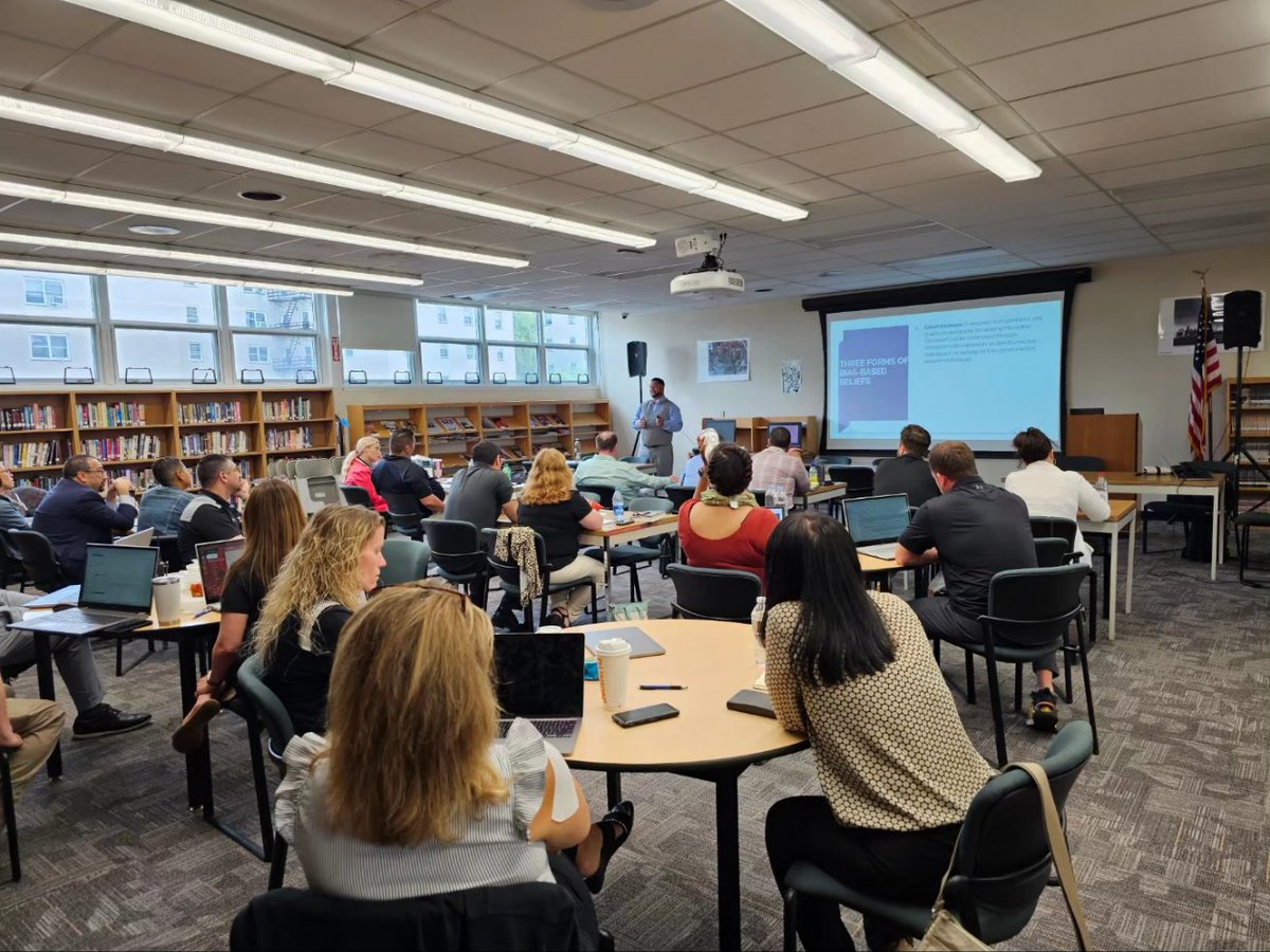 Today we had the wonderful opportunity to hear from @CJTHOMPSONIII at Fort Lee High School about the importance of achieving #equity in schools. This workshop provided PD for teachers and administrators to building an #equitable system for ALL students. #WhyGOMO