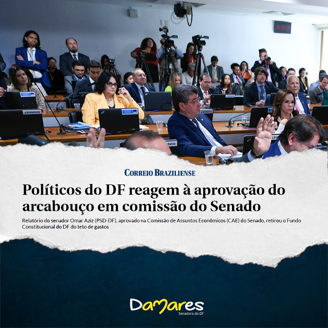 DamaresAlves's tweet photo. Vencemos a batalha na Comissão de Assuntos Econômicos, mas seguimos nessa luta pelo DF. #FCDF #senado #brasília https://t.co/8SAr1z8gk6
