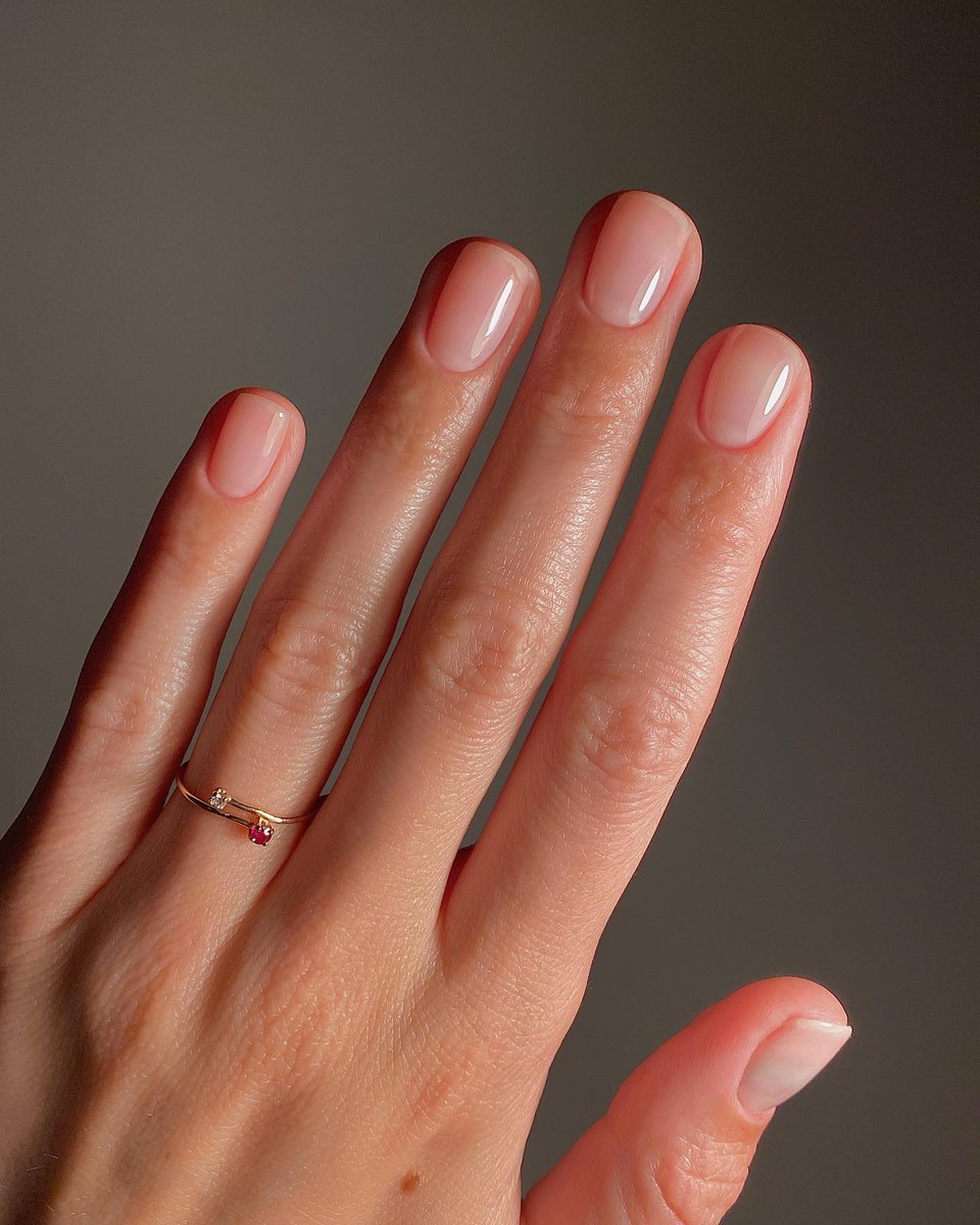 To create @matejanova's minimal yet chic look, you’ll need: #OPIBaseCoat, #BubbleBath &amp; #OPITopCoat for that high-shine glossy finish ✨ Available in Nail Lacquer, Infinite Shine and pro only** GelColor gel polish, Powder Perfection Dipping Powder &amp; Diamond Gel Builder+