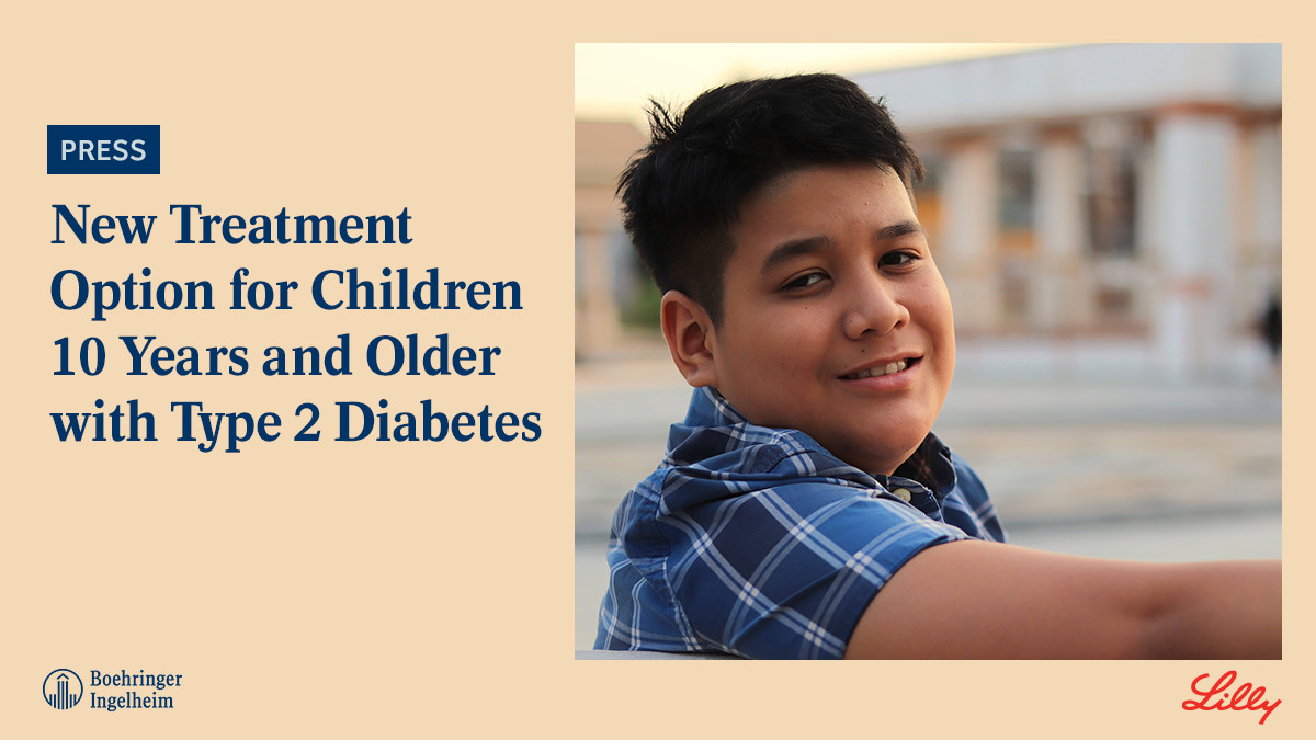 #NEWS – Did you know there are ~5,700 new cases of #Type2Diabetes in young people in the U.S. each year? We’re proud to share that the @US_FDA has approved our medication with @LillyDiabetes for children 10 years and older with type 2 diabetes. Learn more: bit.ly/3XgSROb