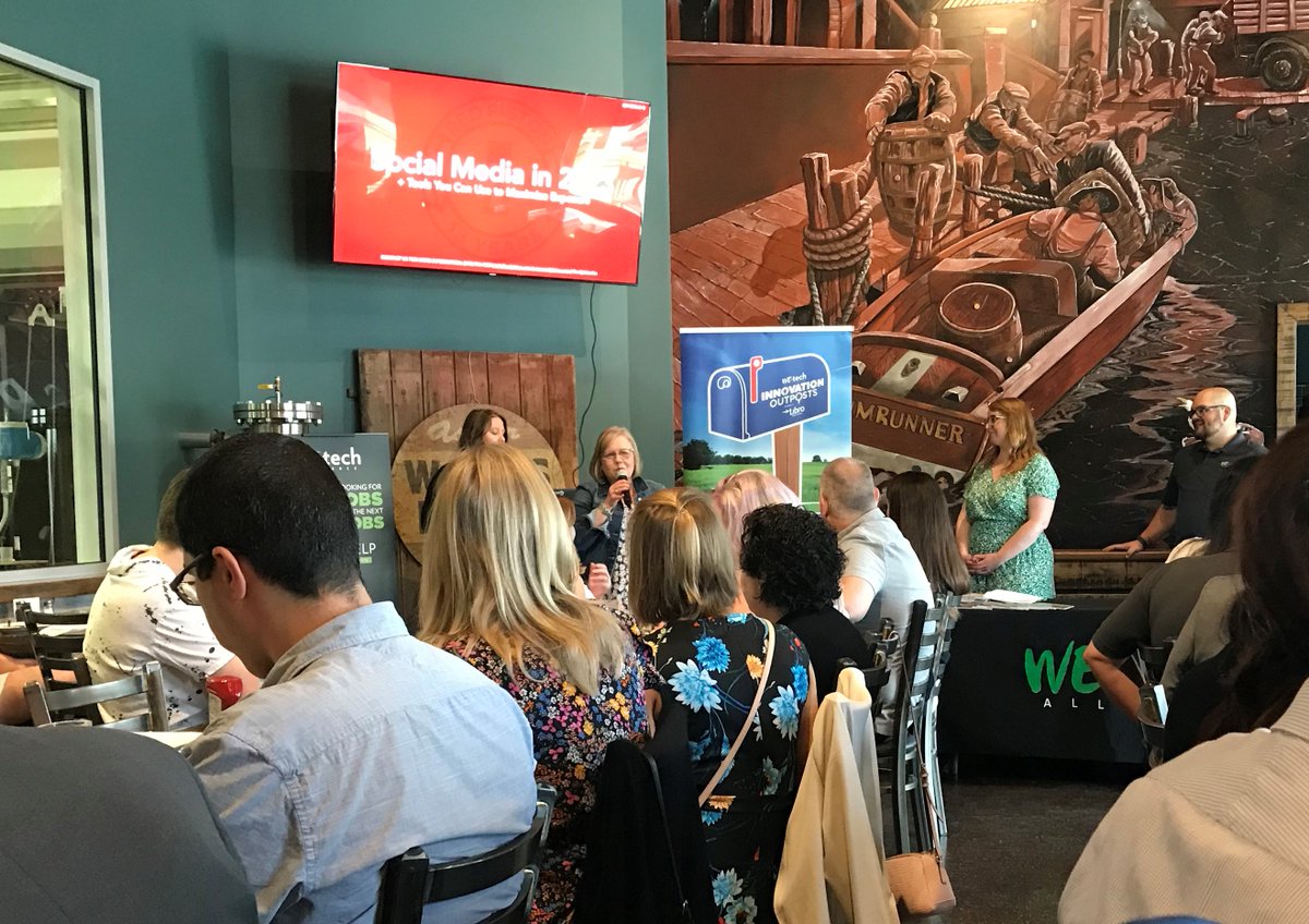 Windsor Essex Chamber of Commerce (@wercofc) on Twitter photo Congratulations to <a href="/WEtechAlliance/">WEtech Alliance</a> on their amazing Innovation Outpost event at <a href="/DrinkWolfhead/">Wolfhead Distillery</a>. It was a pleasure to attend and hear an excellent presentation and discussion from <a href="/redpistoninc/">Red Piston Inc</a> on the use of social media in marketing.
#InnovationOutposts #WEtechAlliance Congratulations to <a href="/WEtechAlliance/">WEtech Alliance</a> on their amazing Innovation Outpost event at <a href="/DrinkWolfhead/">Wolfhead Distillery</a>. It was a pleasure to attend and hear an excellent presentation and discussion from <a href="/redpistoninc/">Red Piston Inc</a> on the use of social media in marketing.
#InnovationOutposts #WEtechAlliance