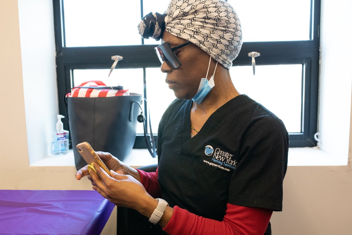 NursingNY's tweet photo. “The coordinators and clinical people feel like a community,” Natasha, RN, says. 

After graduating from @NewsAtMedgar, she says she came to @NursingNY because it offered robust hands-on training 😎

#GreaterTogether #HomeHealth #Nursing https://t.co/FeRlmJnnLf