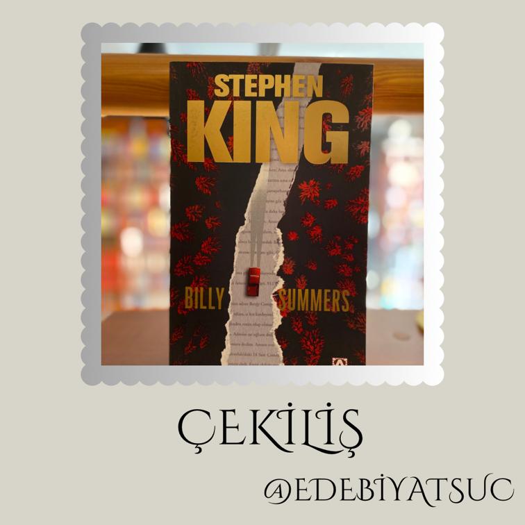 edebiyatsuc's tweet photo. Herkese merhaba!
Suç edebiyatı severler için 2 kişiye ''BILLY SUMMERS '' kitabini çekilişle hediye ediyoruz.
Çekilişe katılmak için yapmanız gerekenler:
~Bizi takip etmek
~İki arkadaşınızı etiketlemek
~Bu paylaşımı beğenerek retweetlemek.
Çekiliş 1 Temmuz günü sonlandırılacaktır. https://t.co/F9xmOwcL9I