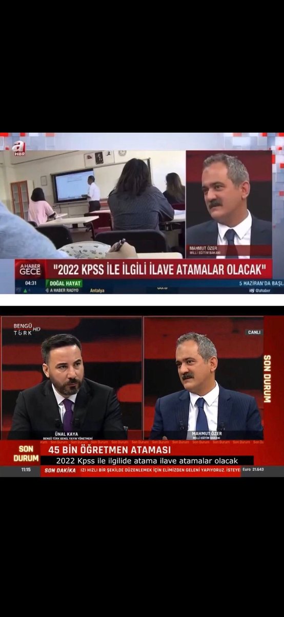 Bakan sözü devlet sözüdür. 
Devlet bizi sahipsiz bırakmaz. 
Ek öğretmen ataması 2022 kpss puanımızla  hakkımızdır. 
  ...
!
<a href="/RTErdogan/">Recep Tayyip Erdoğan</a> 
<a href="/Yusuf__Tekin/">Yusuf Tekin</a>
<a href="/prof_mahmutozer/">Mahmut Özer</a> 
<a href="/tcmeb/">Millî Eğitim Bakanlığı</a> 
<a href="/iletisim/">T.C. İletişim Başkanlığı</a> 
<a href="/tcbestepe/">T.C. Cumhurbaşkanlığı</a> 

#SözÖzerdenEkAtamaReisten