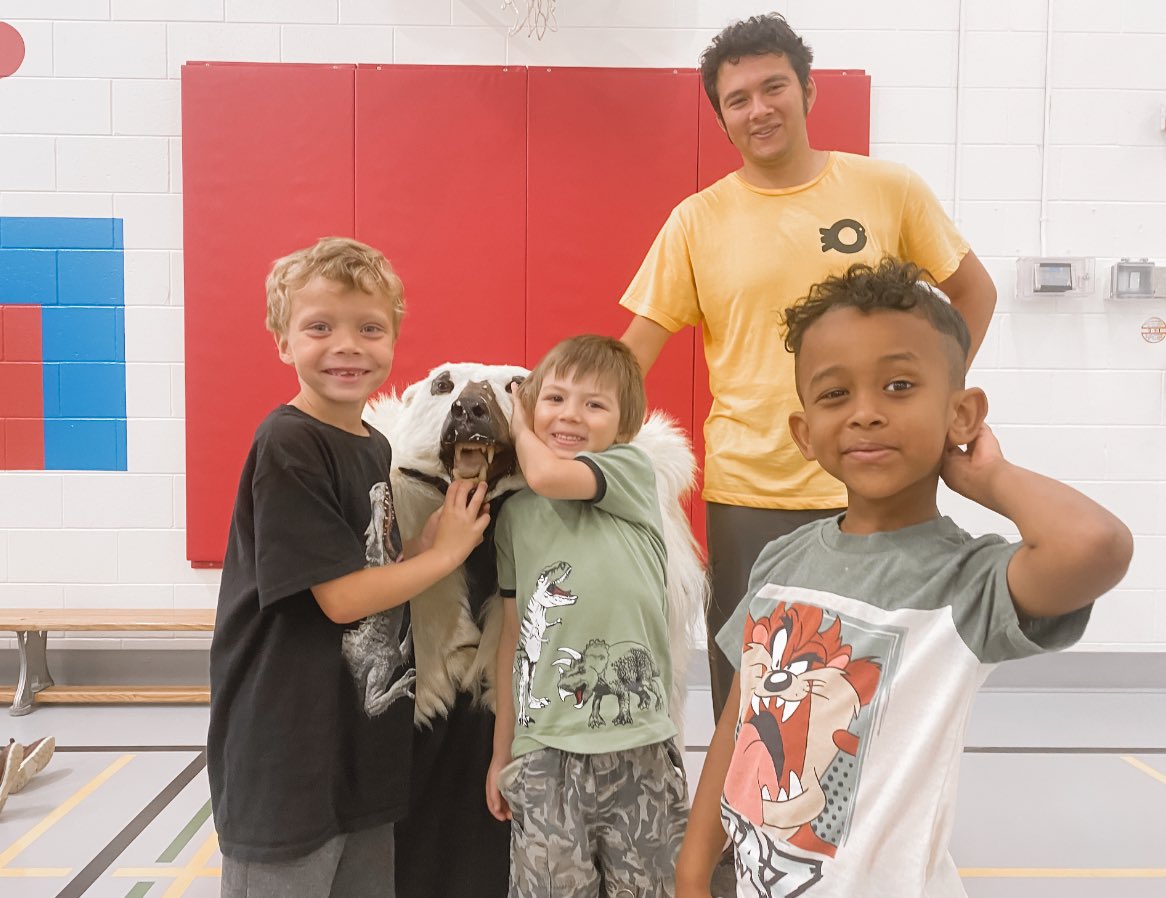 ECEChristine's tweet photo. “It’s like a museum came right to us!” 🤍

@OceanWiseEdu provided real fur for us to learn from, a dome with an imax video experience and real fossils. The children left feeling like we just came back from the Arctic. 🐻‍❄️

It was truly an impactful &amp; insightful presentation. https://t.co/qkDggETDEL