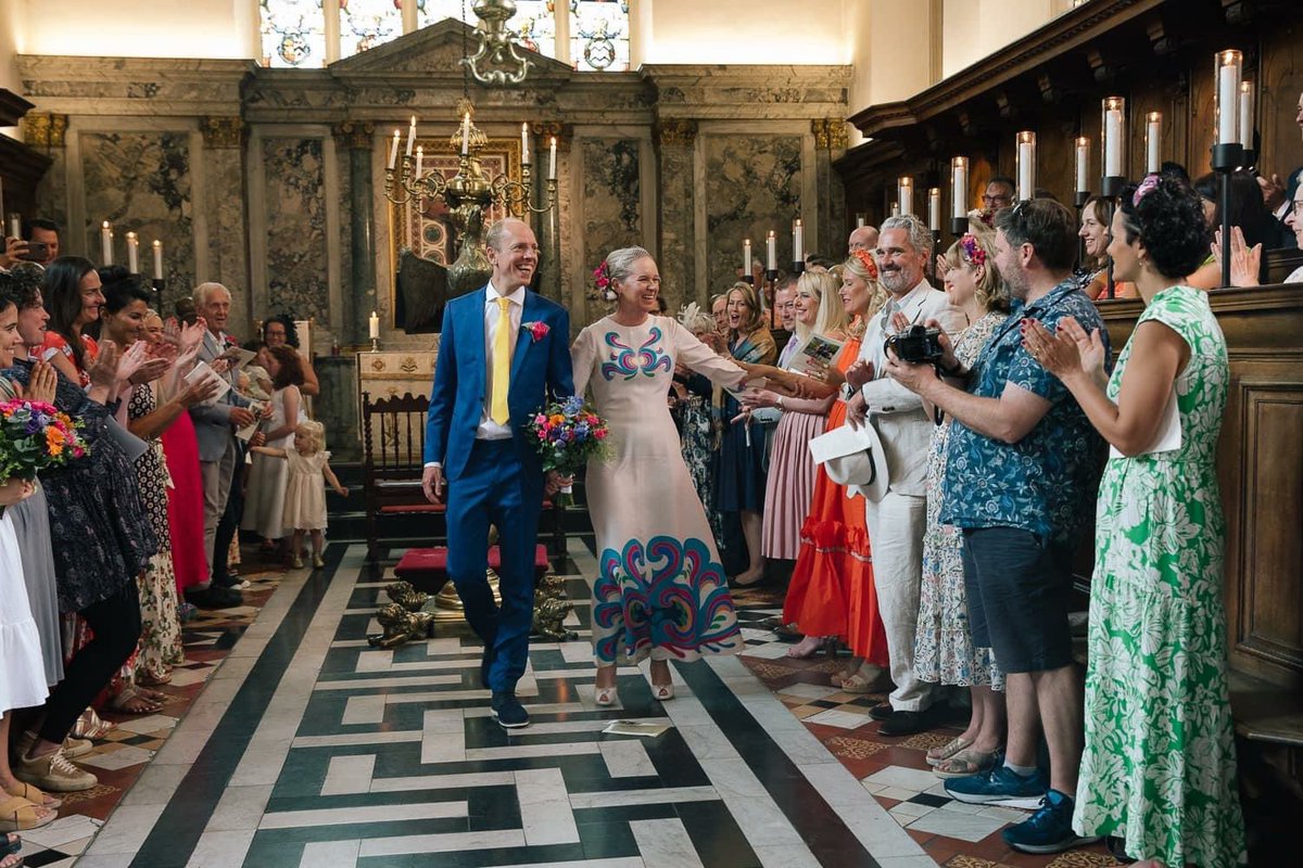 We got married on Saturday, 34 years after we first met and in the presence of our 3 kids. It was a magical day. @EmilyKerr36 ❤️