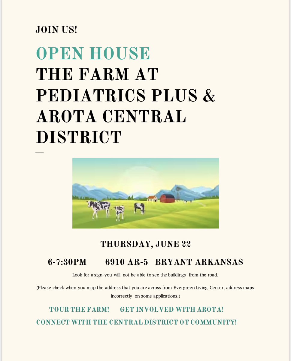 Arkansas Occupational Therapy Association tweet media