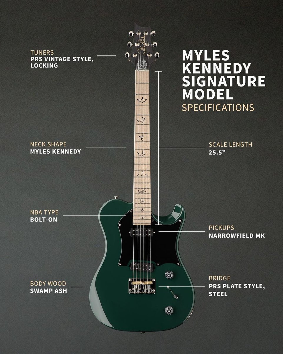 Its a big day in @prsguitars & @MylesKennedy world, introducing the Myles Kennedy PRS signature model! 

Checkout the link below and MylesKennedy.com for all pre-order information!

 youtu.be/ZWVBz-_WGI8

#PRSGuitar #myleskennedy