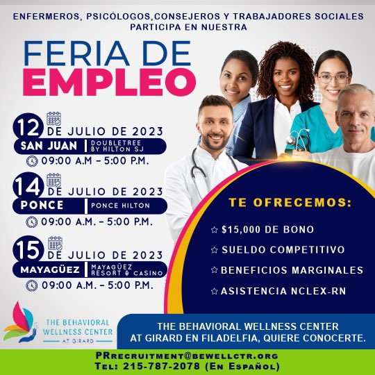 caraballo_ivan's tweet photo. [$15,000 en bono] Una nueva oportunidad laboral en Estados Unidos te espera. Les presento la nueva feria de empleo con sus respectivas fechas, horas y lugares. $15,000 en bonos durante el proceso de reclutamiento. #FeriadeEmpleo #EmpleosPR https://t.co/mLHsVQ7gc0
