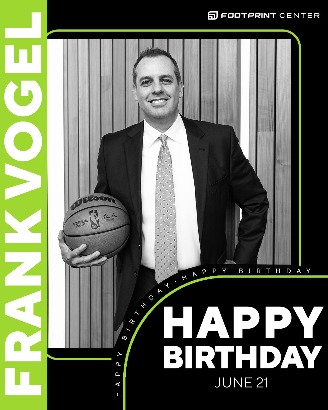 Happy Birthday to Head Coach, Frank Vogel! 