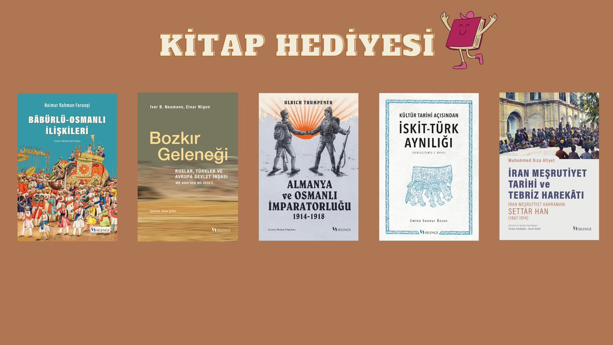 📚Hediye Kitap!

Bu tweeti rt'leyip beni ve <a href="/selengeyayinevi/">Selenge Yayınları</a>'ni takip eden bir kişiye, istediği bir kitabı hediye edeceğim. Son tarih 30.06.2023. Bol şanslar!