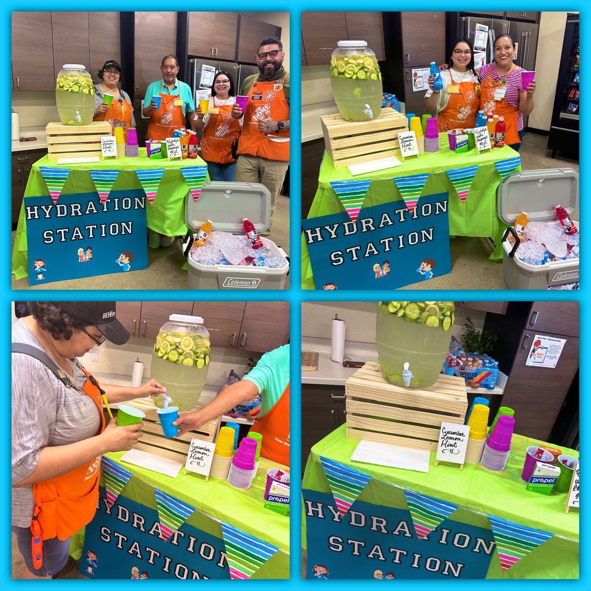 Taking care of our associates during this hot weather with our very own #HydrationStation!! The Cucumber+Lemon+Mint water was a hit! Enjoy and remember to stay hydrated!! #LivingOurValues #TakingCareOfOurPeople
#SafetyTakesEveryone