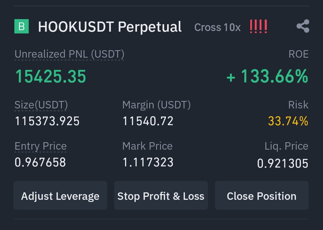 GVRCALLS's tweet image. My $HOOK Bag Raising 15K$ Profit and also 30% Risk 🫡 , I don't know when to sell my #hook